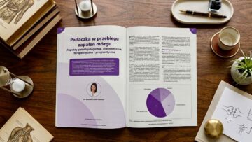 Pierwsza strona publikacji naukowej dr Katarzyny Toruńskiej-Stawińskiej dotyczącej padaczki w przebiegu zapaleń mózgu.